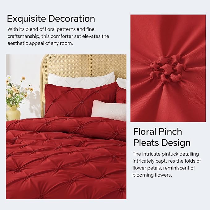 BEDELITE Red Twin Comforter Set - Image 4