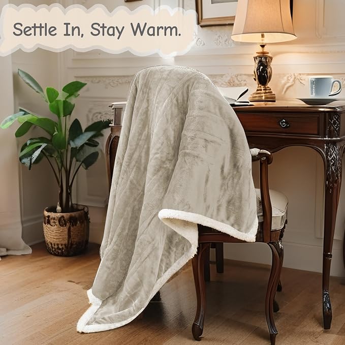 Electric Heated Blanket Queen Size 84"x90", Soft Flannel - Image 8