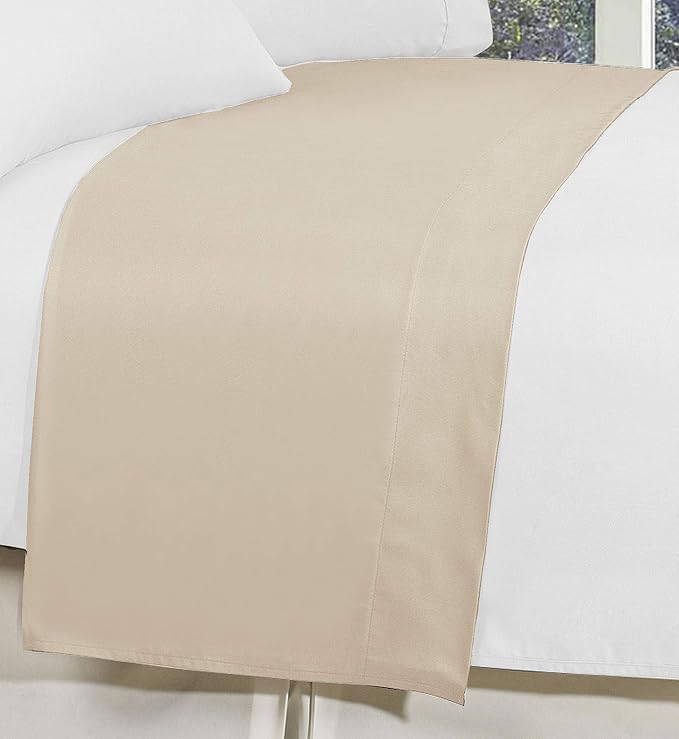 Elegant Comfort Premium Hotel Quality 1-Piece Flat Sheet, Luxury and Softest - Image 4