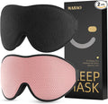 MABAO 2 Packs Sleep Mask for Side Sleeper, Eye Mask for Sleeping Women Men by MABAOSleepMasks