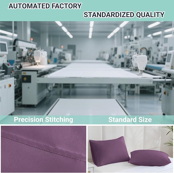 ZPECC Pillow Cases Standard Size Set of 4, 20x26 Envelope Closure Pillowcases - Image 4