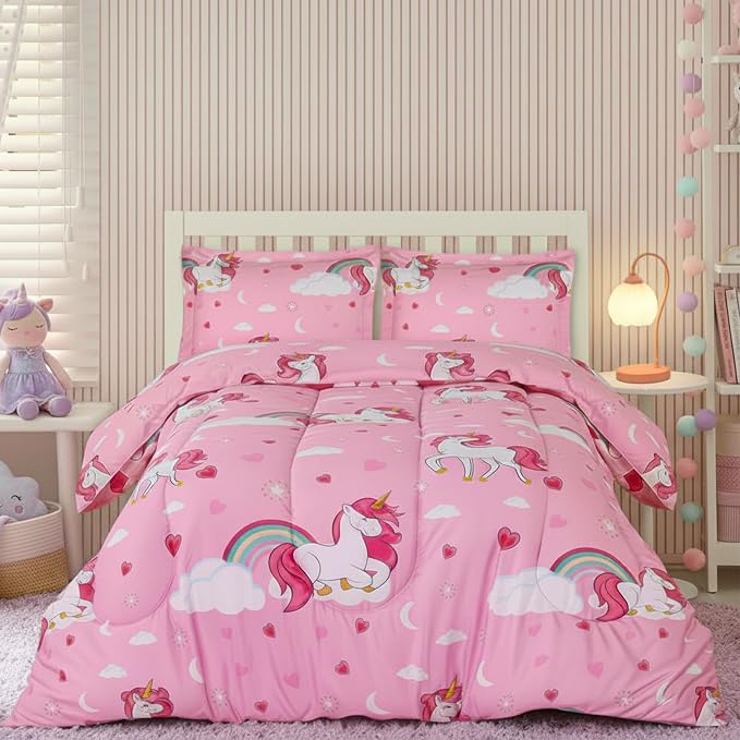 Utopia Bedding Unicorn Kids Comforter Set by UTOPIABEDDING