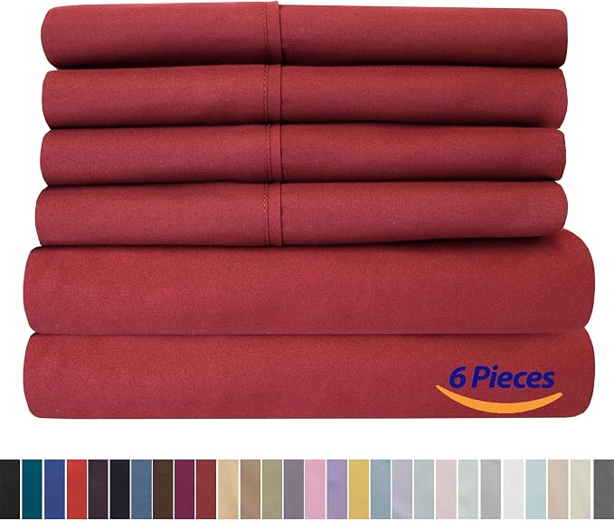 Sweet Home Collection 6 Piece 1500 Supreme Collection Brushed Microfiber Deep - Image 6