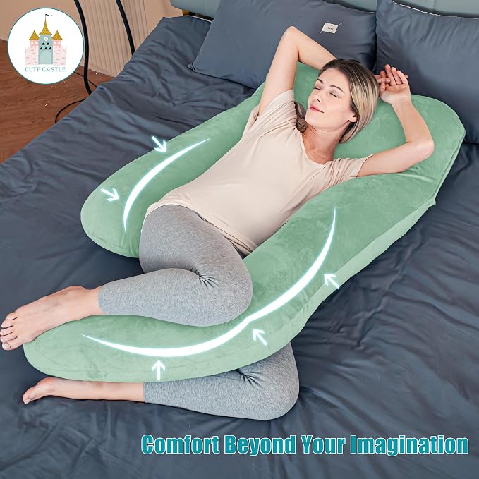 Cute Castle Pregnancy Pillows, Soft U-Shape Maternity Pillow - Image 2