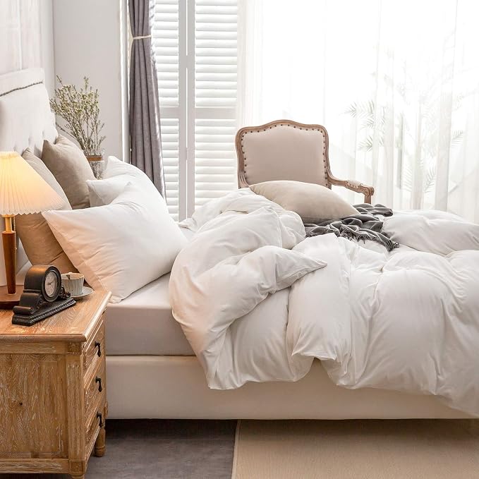 PURE ERA Jersey Knit Duvet Cover Set 100% T-Shirt Cotton Super Soft Comfy 3pc - Image 3