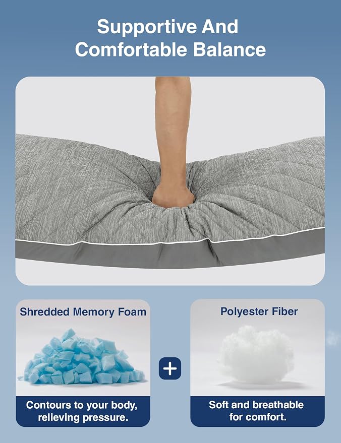 ZonLi Cooling Body Pillow for Adults Side Sleeper & Pregnancy - Image 9