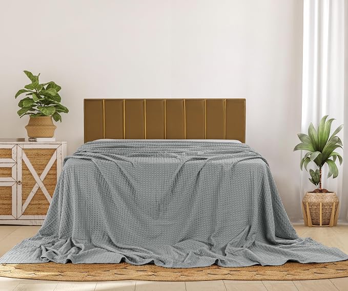 Utopia Bedding 100% Cotton Waffle Weave Blanket Big Size - Image 7