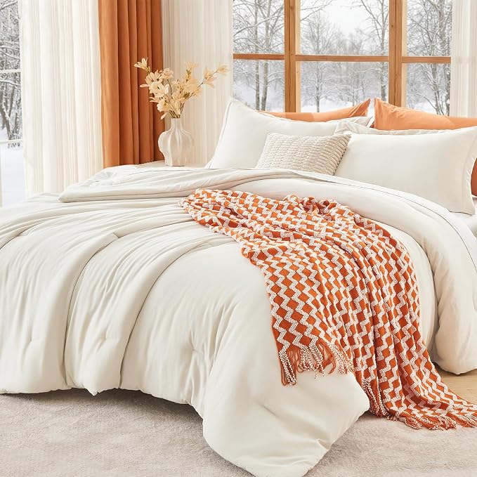 MUXHOMO Full Comforter Sets, All Season Ultra Soft Down Alternative Bedding by MUXHOMO