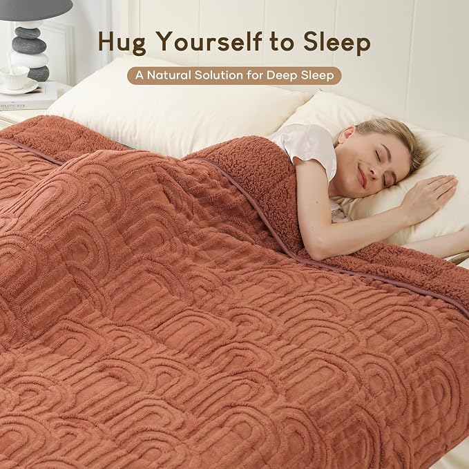 Cottonblue Jacquard Weighted Blanket - Image 2