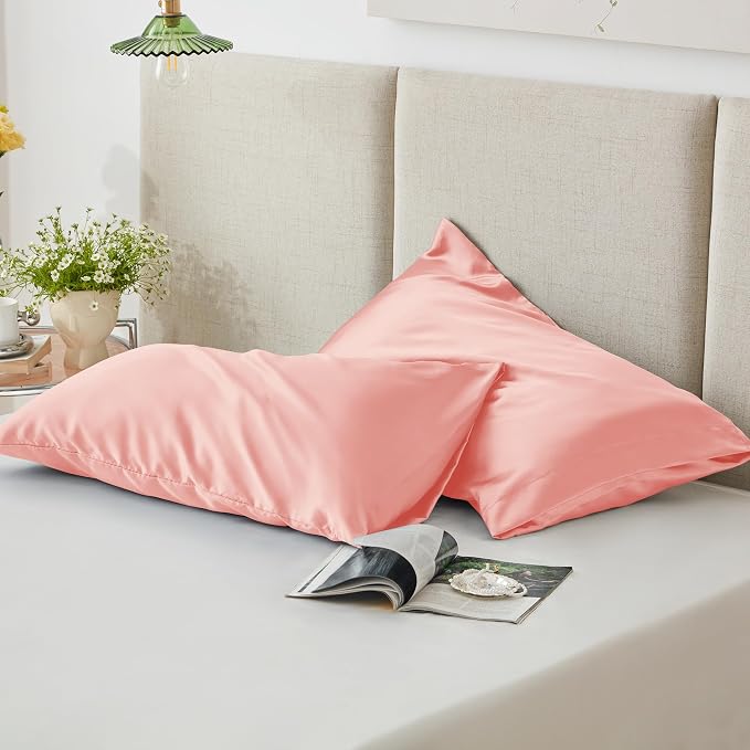 Love's cabin Satin Pillowcase Set of 2 Standard Size 20x26, Cooling Pillow - Image 6
