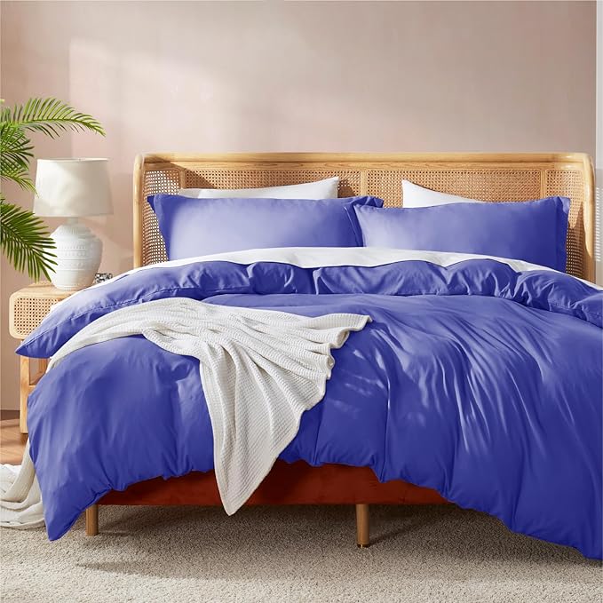 Nestl Royal Blue Duvet Cover King Size by Nestl