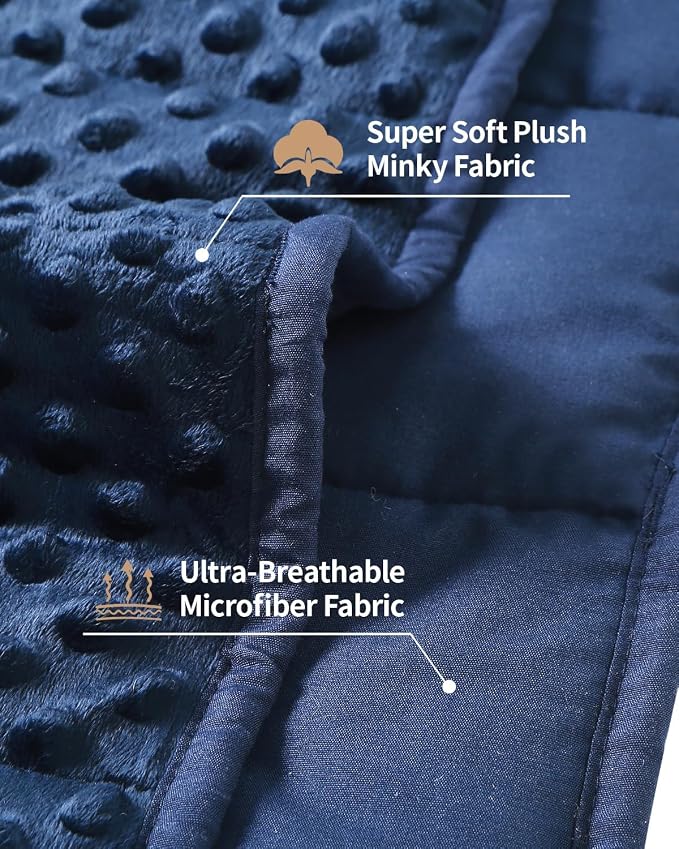 Mr. Sandman Weighted Blanket for Adults Queen Size 12 lbs, Soft Cooling Heavy - Image 5
