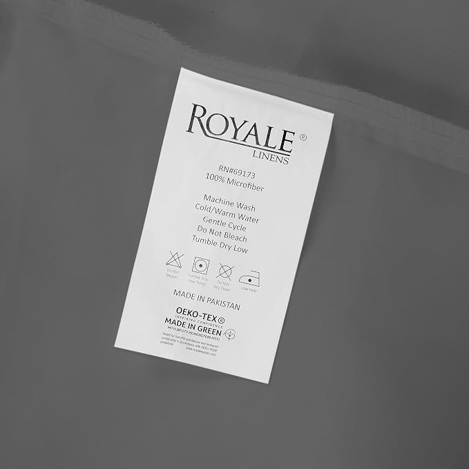 Royale Linens 6 Pack Bulk Flat Sheet Set - Image 9