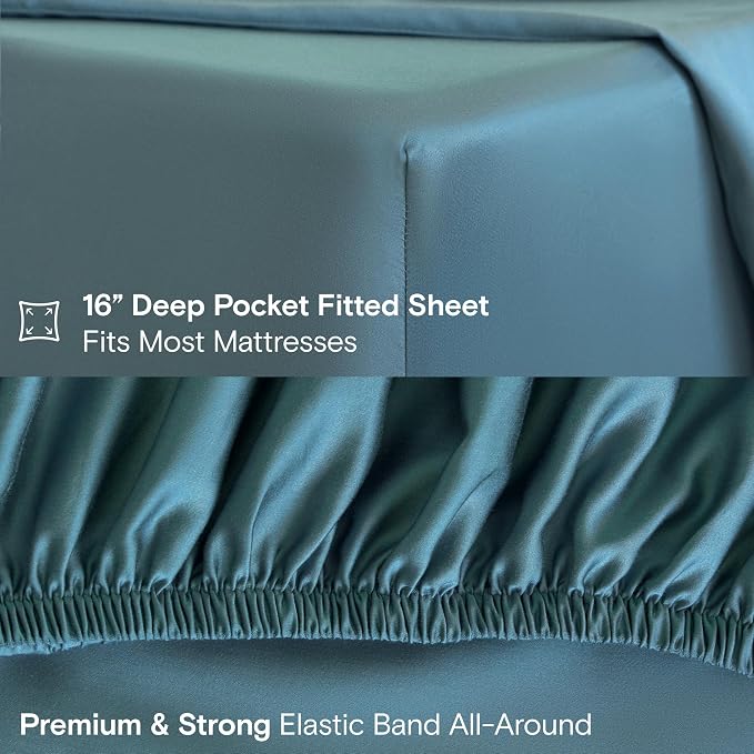 DOZ Sheet Set, 100% Viscose derived from Bamboo, Organically Grown, Buttery Soft - Image 5