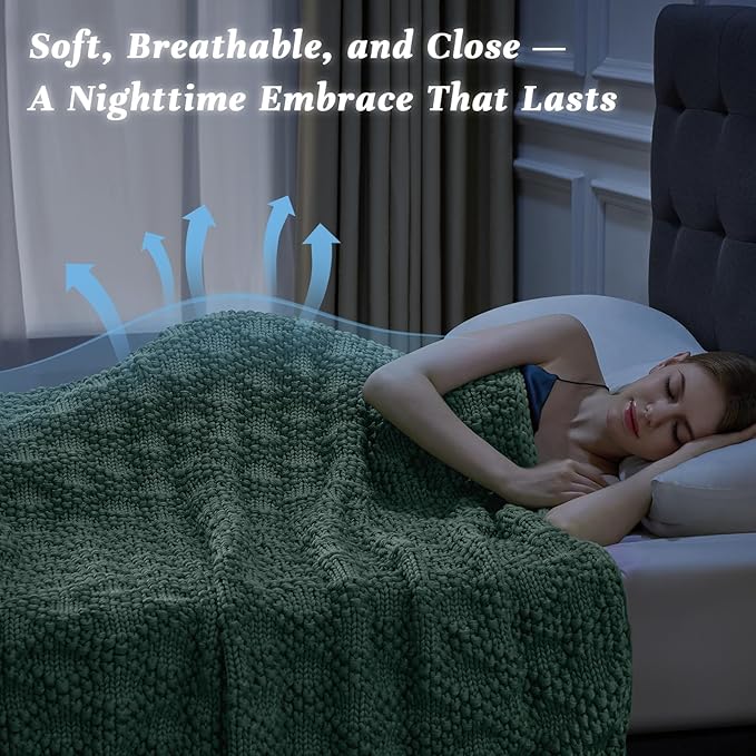 Anysay Knitted Weighted Blanket - Image 3
