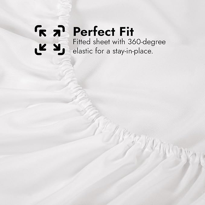 Royale Linens Extra Deep Pocket Queen Fitted Sheet Only - Image 6