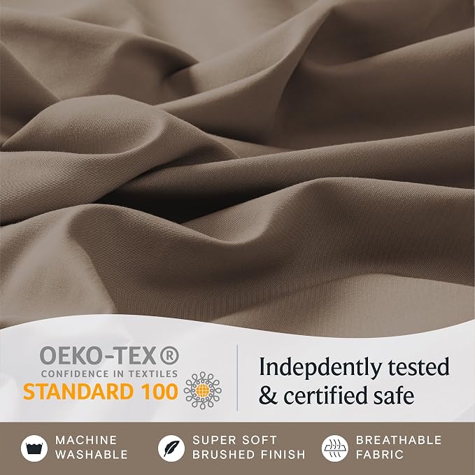 LuxClub 4 PC Queen Sheet Set, Breathable Luxury Bed Sheets, Deep Pockets 18" - Image 5