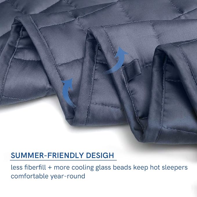 YnM Exclusive Cooling Weighted Blanket Natural Viscose Derived from Bamboo - Image 5