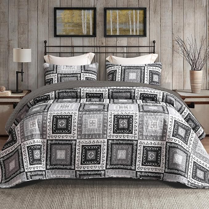 Exclusivo Mezcla Reversible Boho Quilts Queen Size by ExclusivoMezcla