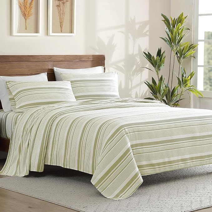 ClevaHome Classic Stripe Sheet Set - Image 2