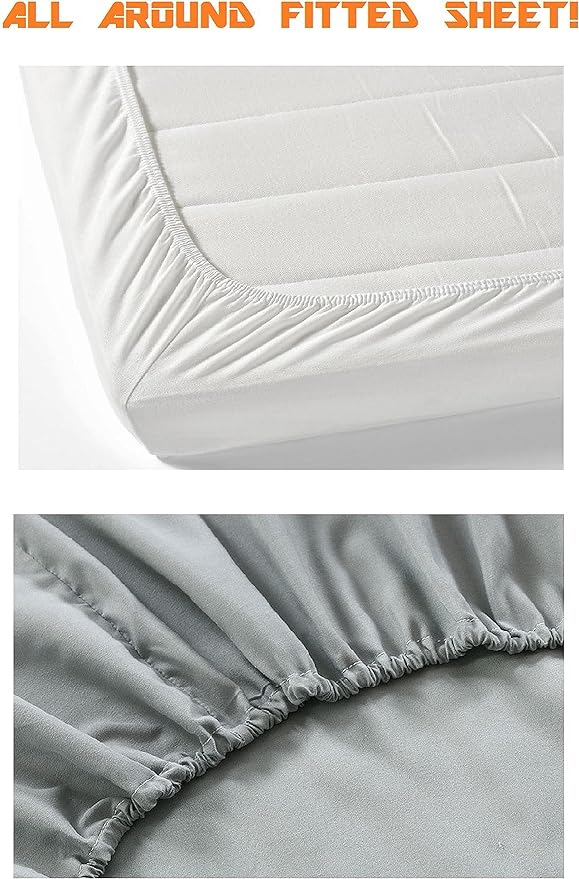 Elegant Comfort Luxury 1500 Premium Hotel Quality Microfiber 4-Piece Sheet Set - Image 4