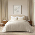 EVERGRACE Cross Stitch Pre-Washed Cotton Quilt Bedding Set Queen Size, by EVERGRACEHOME