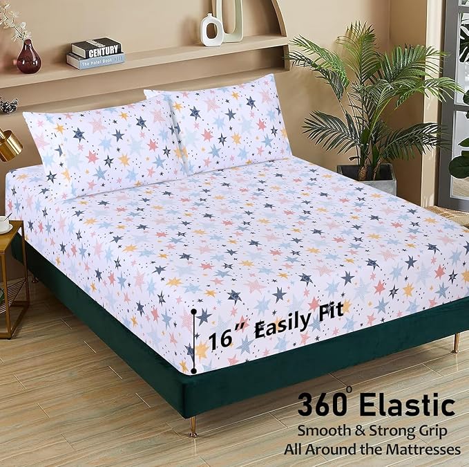 RUVANTI 100% Cotton Sheets – Full Size Percale Bedding, Cooling & Breathable - Image 4