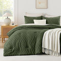 Andency Olive Green Oversized King Comforter Set 120x98, Boho Oversize King by Andency