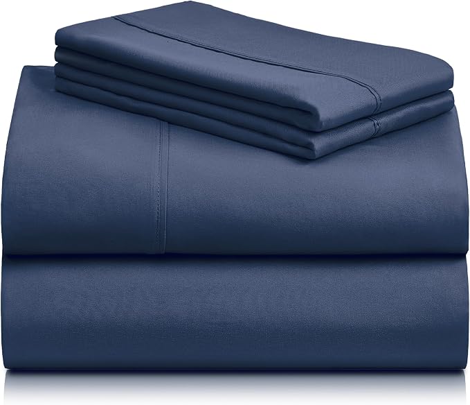 LuxClub 4 PC Full Sheet Set, Breathable Luxury Bed Sheets, Deep Pockets 18" - Image 9