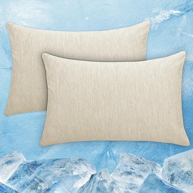 CHOSHOME Cooling Pillow Cases Zipper Pillow Covers Q-Max > 0.45 Zippered by CHOSHOME