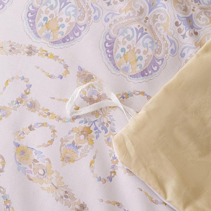OAITE Duvet Cover Set King Size Floral Pattern Ultra Soft 100% Cotton Duvet - Image 8