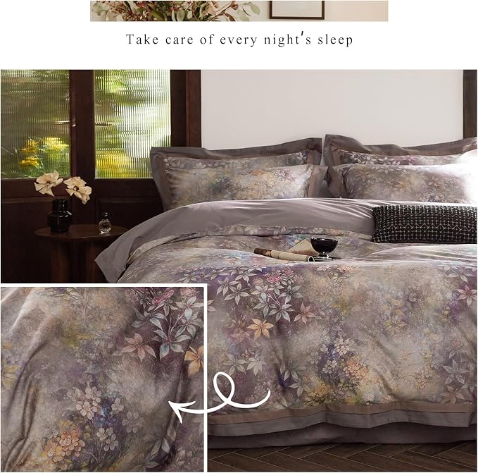 mixinni Vintage Floral Duvet Cover Set - Image 8