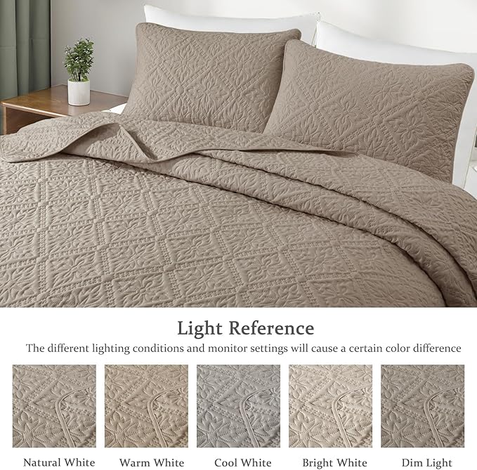 Exclusivo Mezcla Twin Quilt Bedding Set, Lightweight Soft Bedspreads Coverlets - Image 3