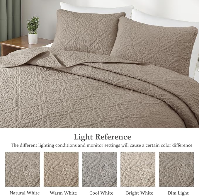 Exclusivo Mezcla Queen Quilt Bedding Set, Lightweight Soft Bedspreads Coverlets - Image 3