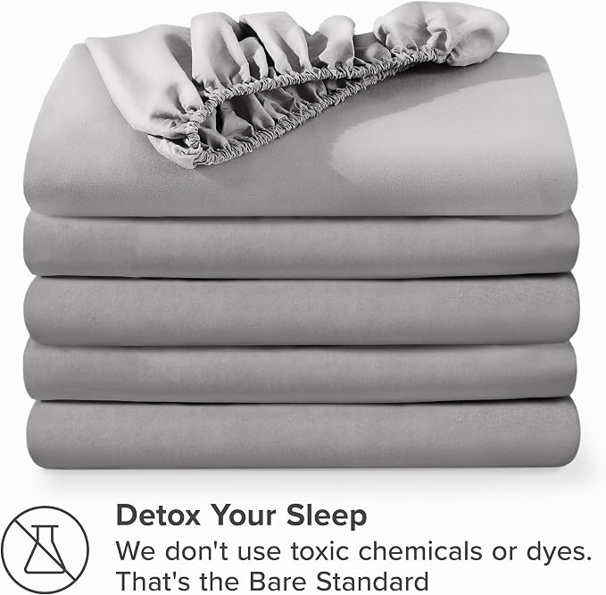 Bare Home 5-Pack Fitted Bottom Ultra-Soft Sheets King - Image 7