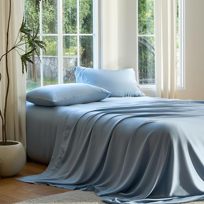 DOZ Sheet Set, 100% Viscose derived from Bamboo, Organically Grown, Buttery Soft by DOZ