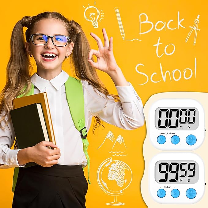ZILLEEN Classroom Timer for Kids Teachers 2 Pack Digital Timers - Image 6