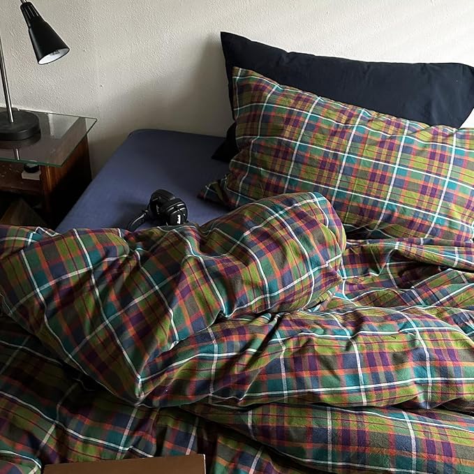 mixinni Buffalo Plaid Duvet Cover Queen Size - Image 7