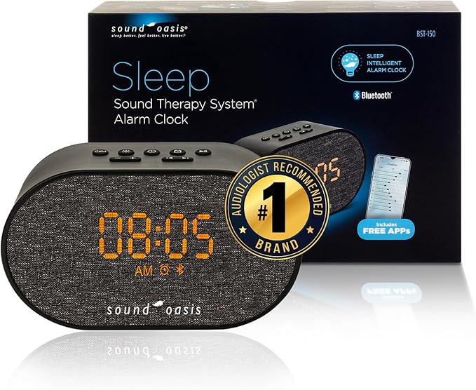 Sound Oasis® Bluetooth® Sleep Sound Therapy System® Alarm Clock by SoundOasis