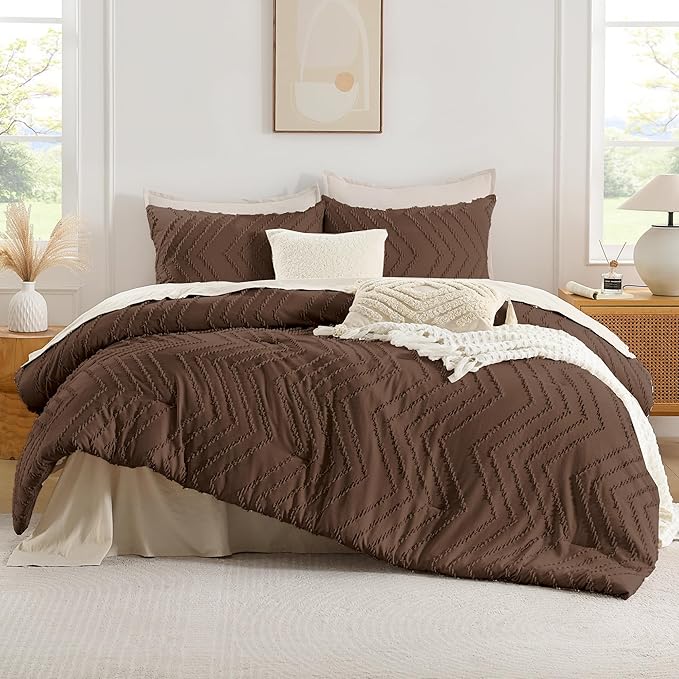 Andency Brown Twin/Twin XL Comforter Set, Twin Bed Comforter - Image 2