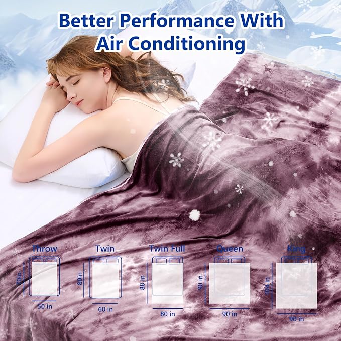 Topcee Cooling Throw Blanket for Hot Sleepers, Arc-Chill Q-Max >0.5 Cool Fiber - Image 7