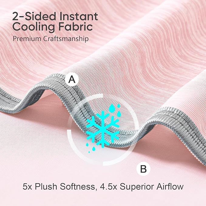 KMUSET Cooling Blanket Full Size（80"x90", Double Sided Summer Cooling Blankets - Image 3