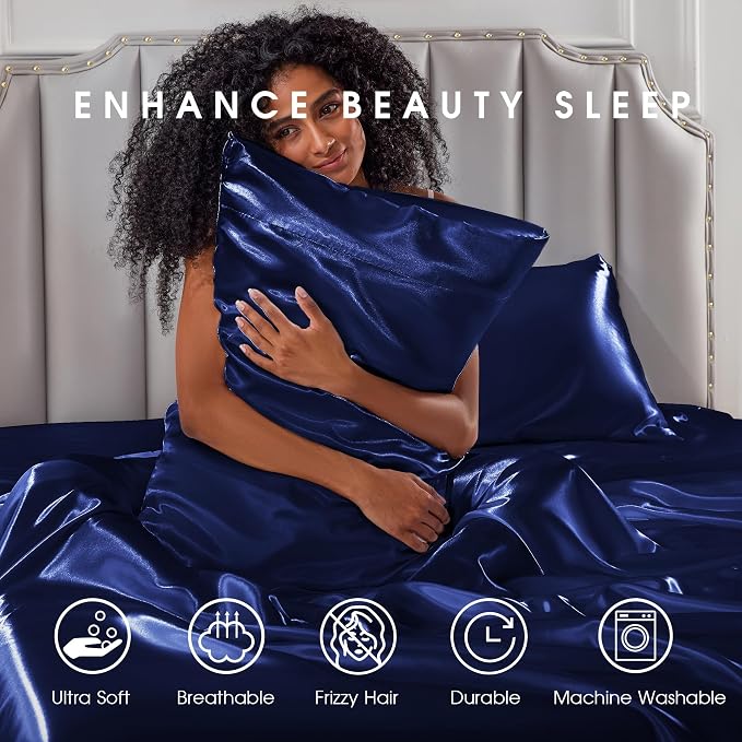 FreshCulture Satin Sheets Full Size - Image 7