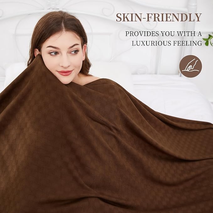 AmyHomie Cooling Blanket Queen Size, 100% Rayon Derived from Bamboo, Cool - Image 5