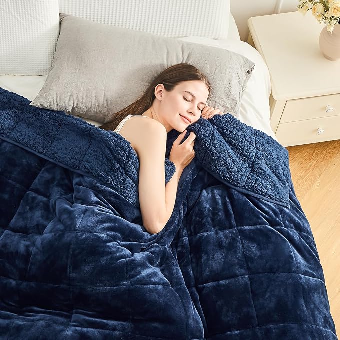 Cottonblue Sherpa Fleece Weighted Blanket 15 lbs - Image 8