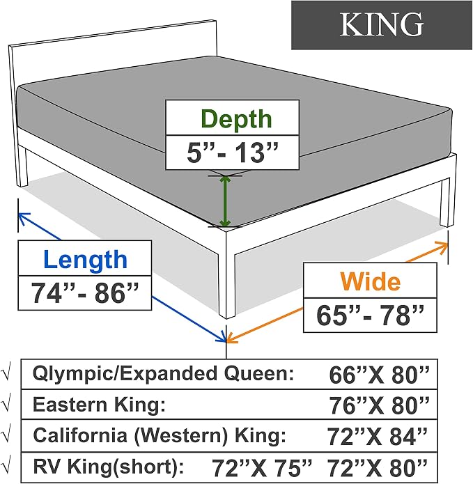 King Size Fitted Sheet Only - Image 6
