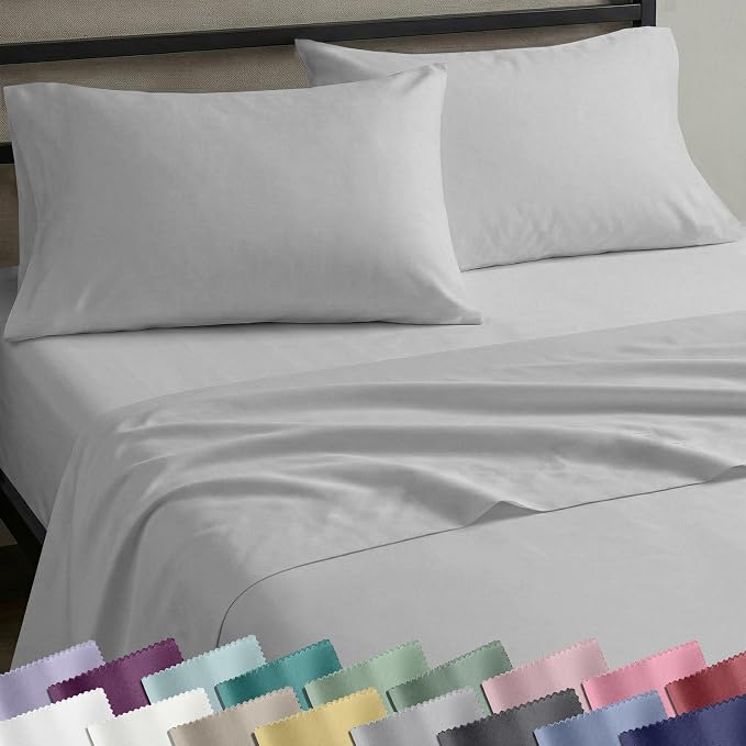 California Design Den Natural 100% Cotton Sheets Twin XL Size Set by CaliforniaDesignDen