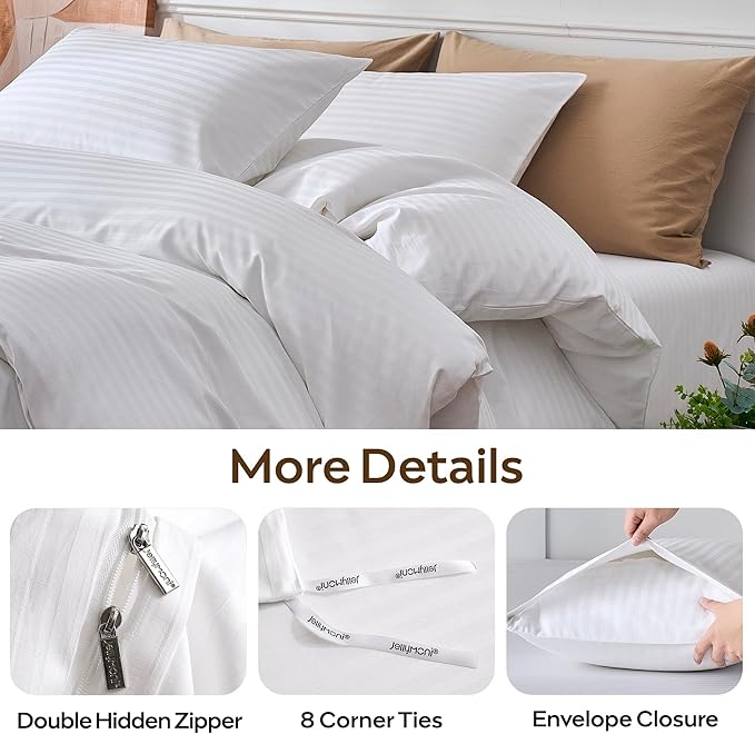 JELLYMONI Striped Duvet Cover Set - Image 5