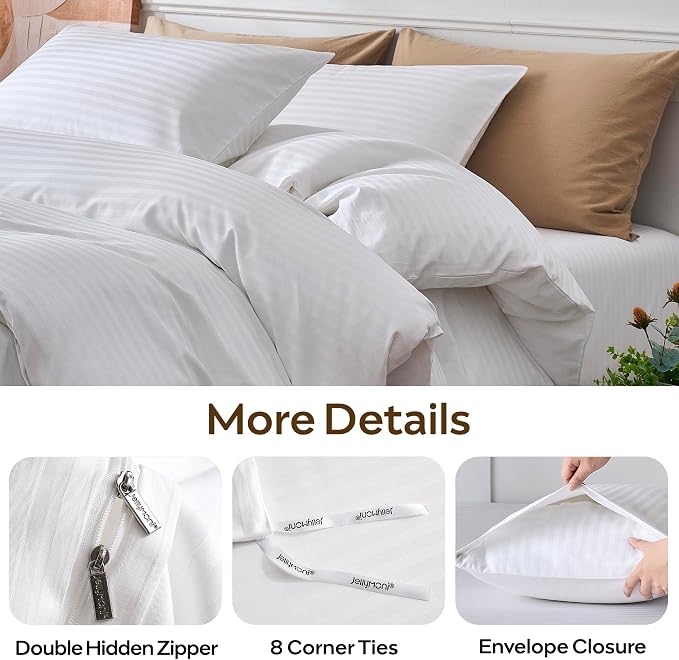 JELLYMONI Striped Duvet Cover Set - Image 5
