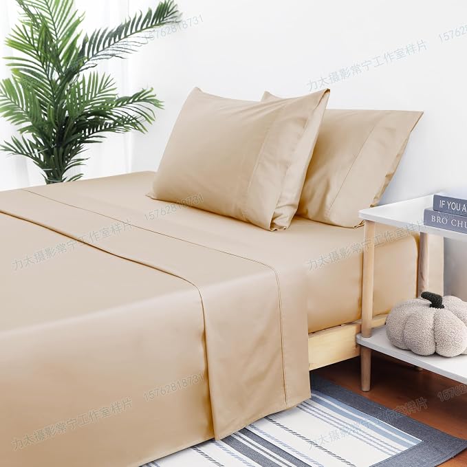 Flat Sheet Only 2 Pack, Full Size 400 Thread Count 100% Egyptian Cotton Flat - Image 6